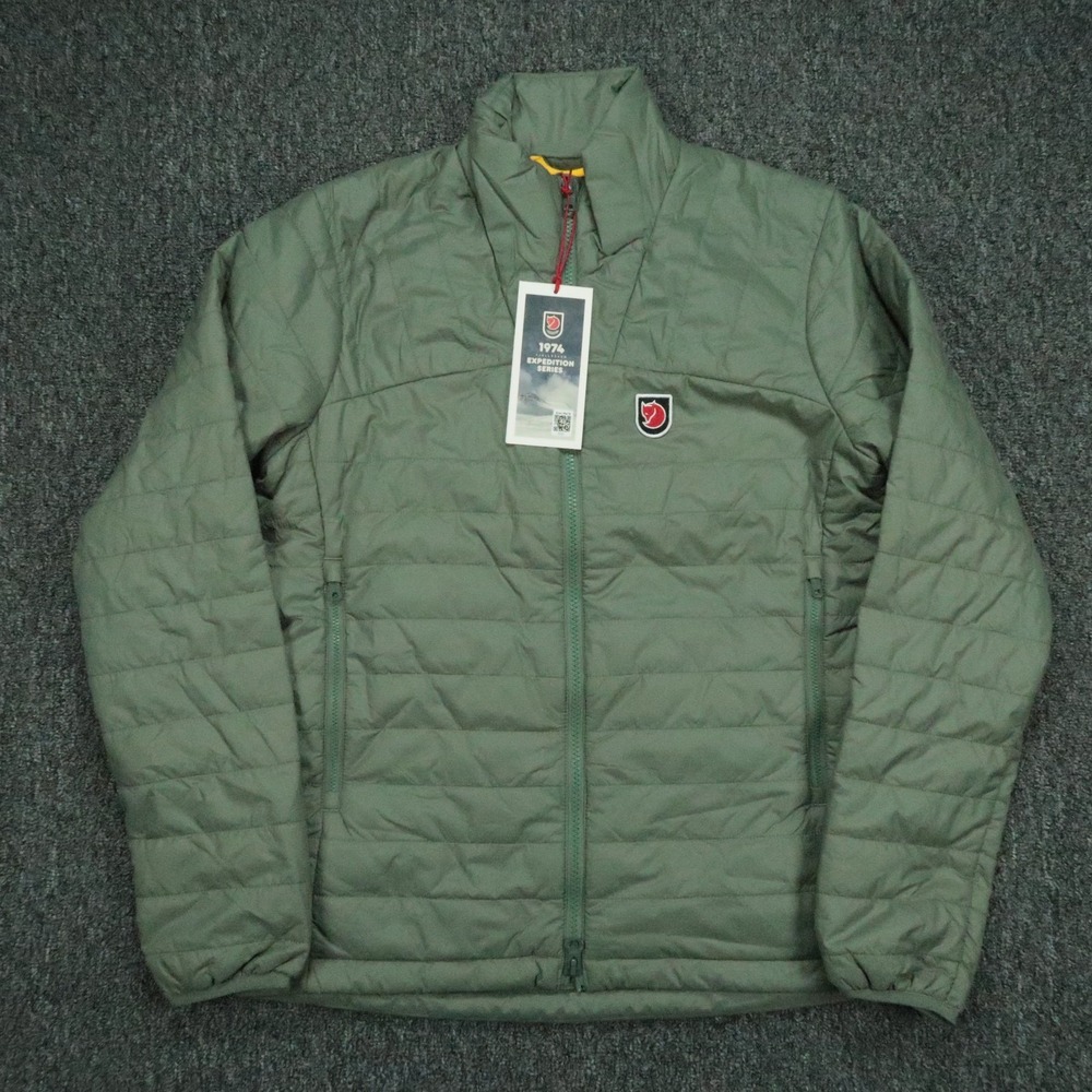 Fjallraven Jacket Womens Small Green Expedition X-Latt Quilted Insulated Outdoor